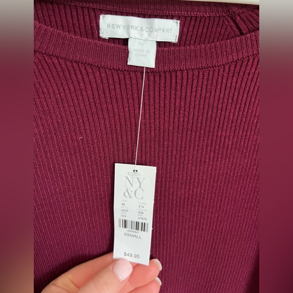 NWT NY&Co crew neck sweater - Picture 4 of 4
